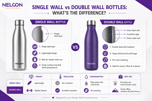 Single Wall vs Double Wall Bottles: What's the Difference?