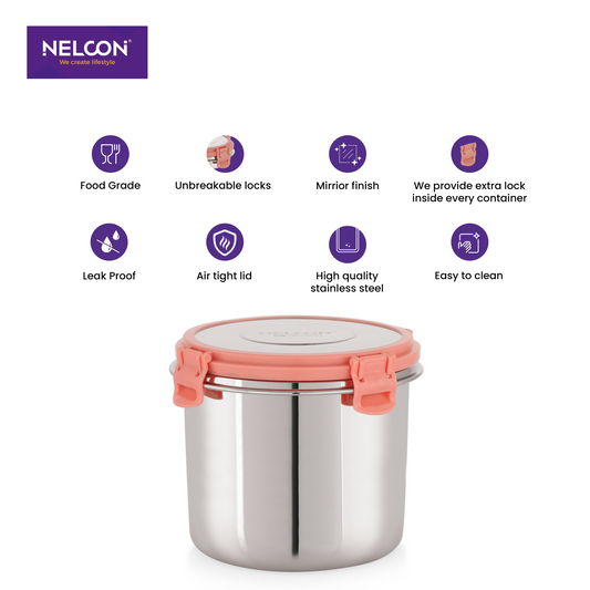 TwistiX Deep 3 Container 1000ml – Large Deep Stainless Steel Storage