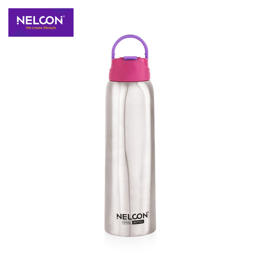 Absolute Pro Assorted Cap Stainless Steel Bottle - 1000ml