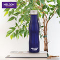 Capsule Metallic Blue Stainless Steel Bottle 750ml