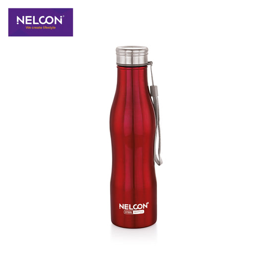 Capsule Metallic Red Stainless Steel Bottle 750ml