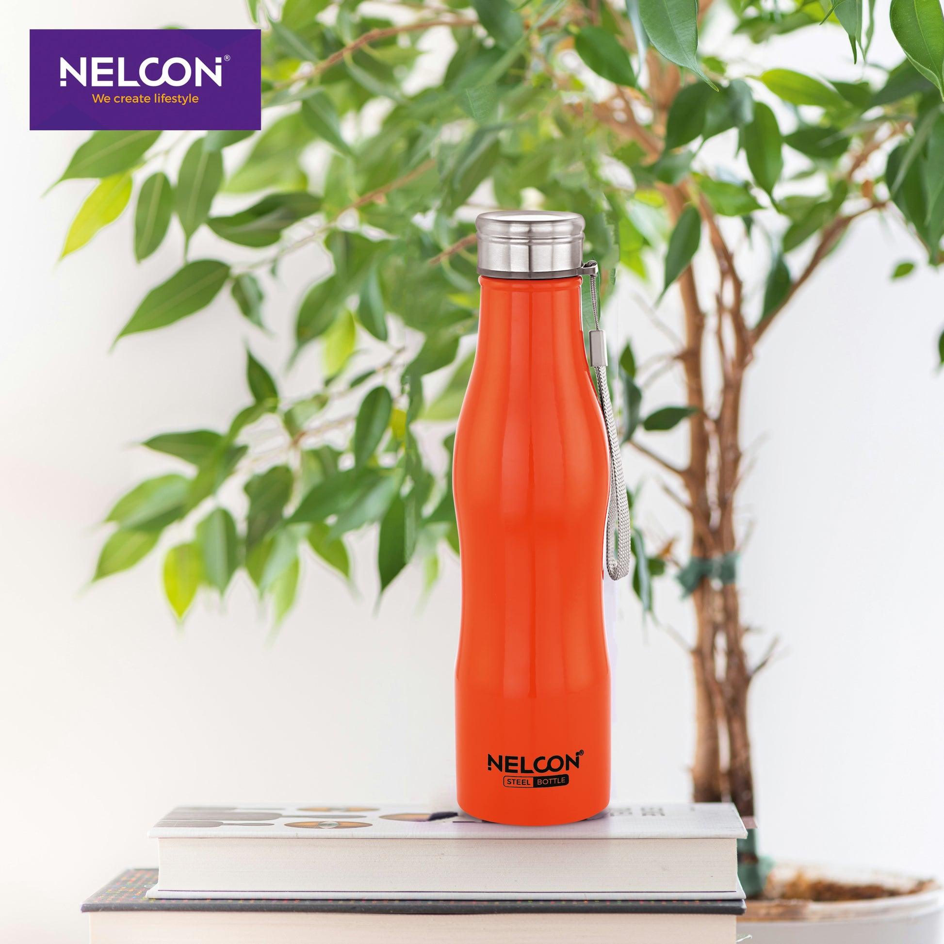 Capsule Orange Stainless Steel Bottle 750ml