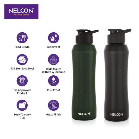 Elitoduo Stainless Steel Bottle Gift 2pc Set - 1000ML