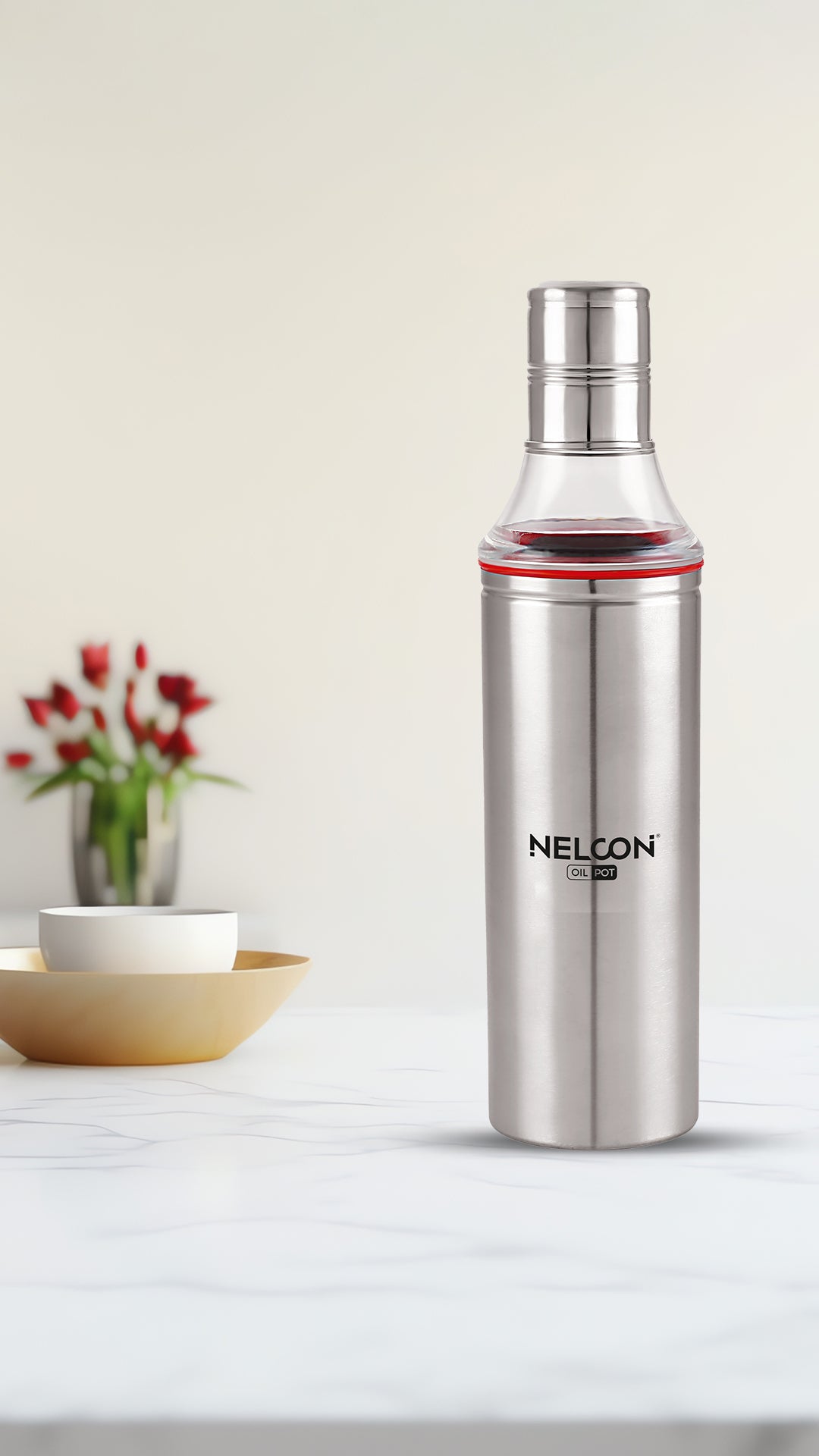 Nelcon cooking oil dispenser for kitchen, 600ml