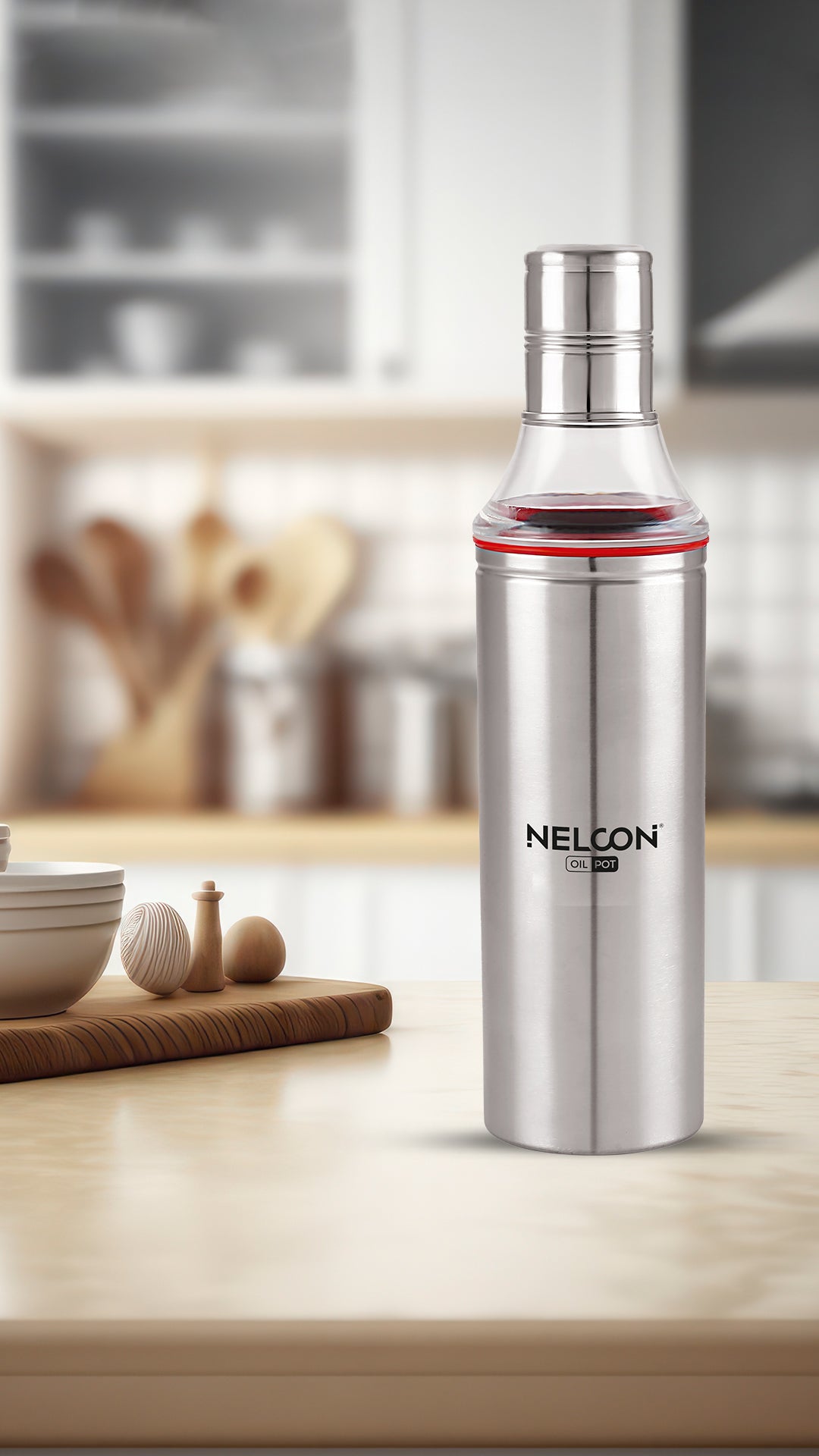 Nelcon cooking oil dispenser for kitchen, 800ml