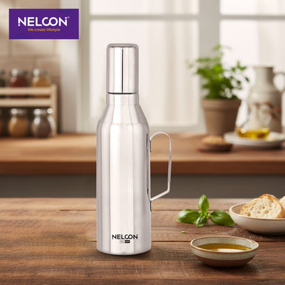 Olio Oil Dispenser Silver 500ml