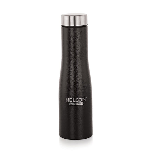 Nelcon Rio black water bottle stainless steel, 1000ml