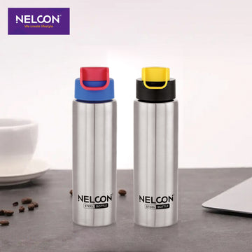 SlimElite Silver 350ml Stainless Steel Bottle 2pc Gift Set