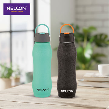 SpringCrush Black Sea Green 750ml Stainless Steel Bottle 2pc Gift Set