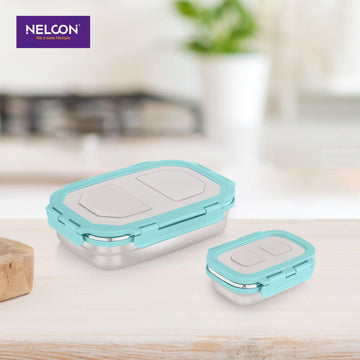 MealMigo Duo Lunchbox 1050ml – Dual-Compartment Stainless Steel Box
