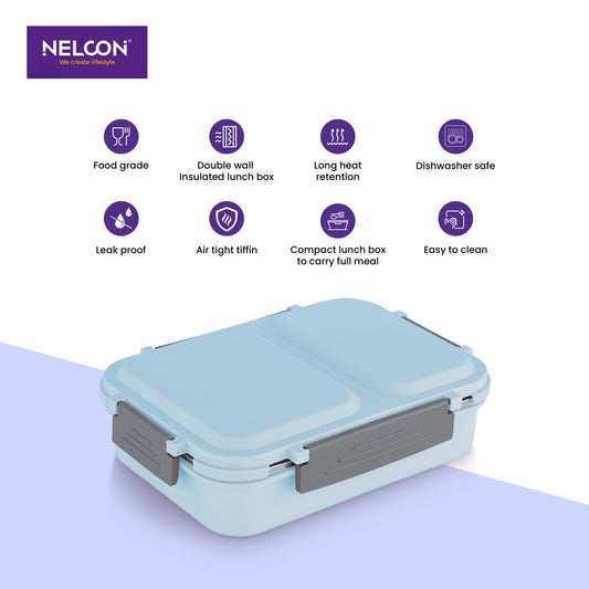 QuickBite 3X Lunchbox 640ml – Triple-Compartment Meal Carrier