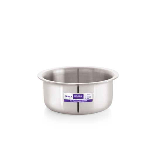 Triply Stainless Steel Tope Induction Base 2L-18cm