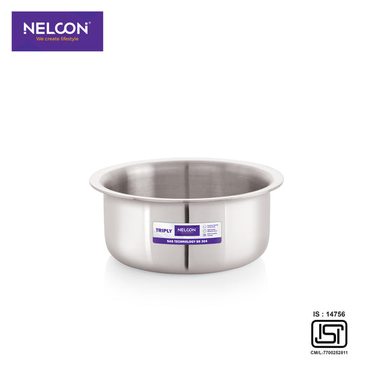 Triply Stainless Steel Tope Induction Base 1.5L- 16cm