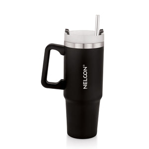 SipJoy Vacuum Insulated Stainless Steel Tumbler Black - 900ml