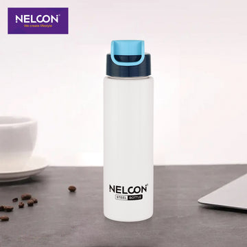 Slim Prostar White Stainless Steel Bottle - 350ml