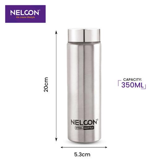 Slim Assorted Stainless Steel Bottle - 350ml