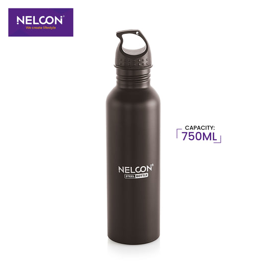 Sprinkle Black Stainless Steel Bottle - 750ml