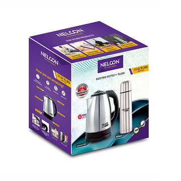 Nelcon Star work gift set (1pc electric kettle barranco 1.8 l + flask 500 ml), 1800ml + 500ml