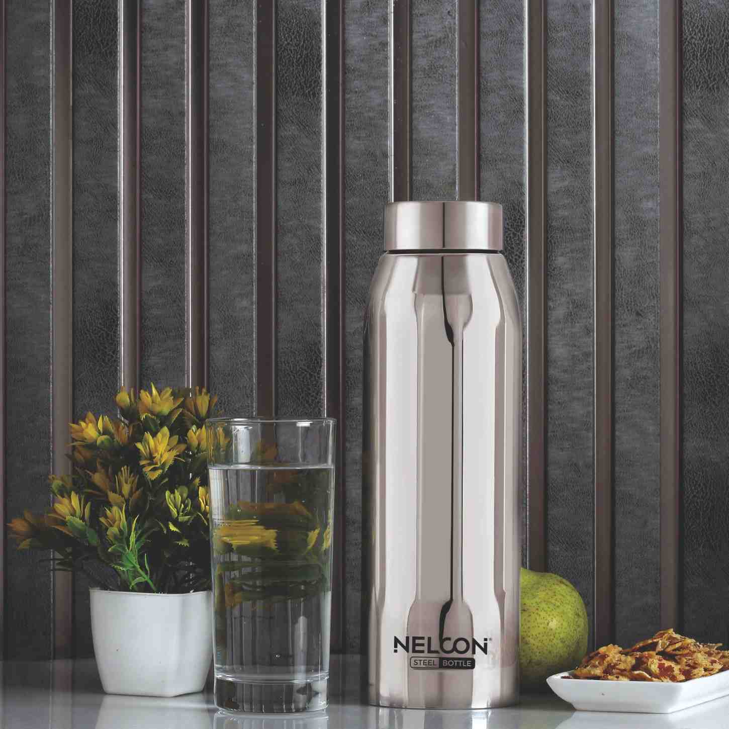 Nelcon Teda water bottle stainless steel, 1000ml