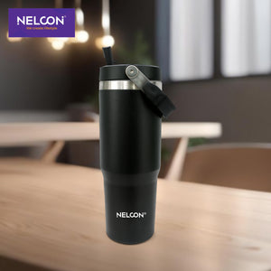 Travel Mate Insulated Stainless Steel Tumbler Black- 900ml