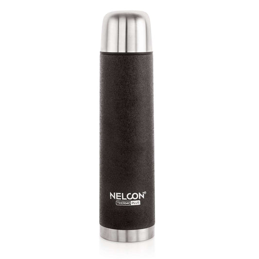 Nelcon Crocz Black hydra flask insulated 24 hours hot and cold water bottle 1 litre