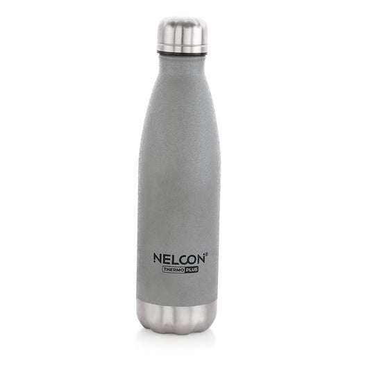 Nelcon Crocz Grey cola thermo plus hot and cold bottles, 500ml