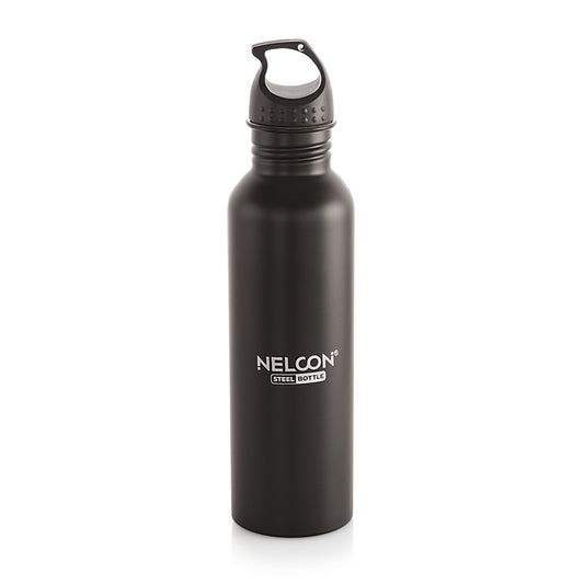 Nelcon Sprinkle black water bottle stainless steel, 750ml