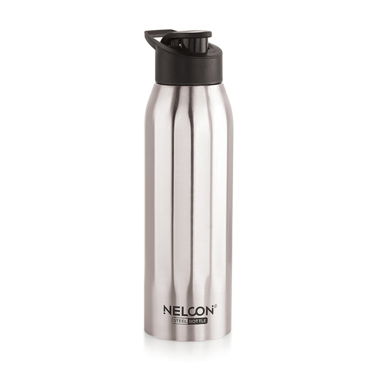 Nelcon Teda water bottle stainless steel with sipper cap, 1000ml