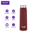 Absolute Crocz Maroon Stainless Steel Bottle 1000ml - NelconIndustries