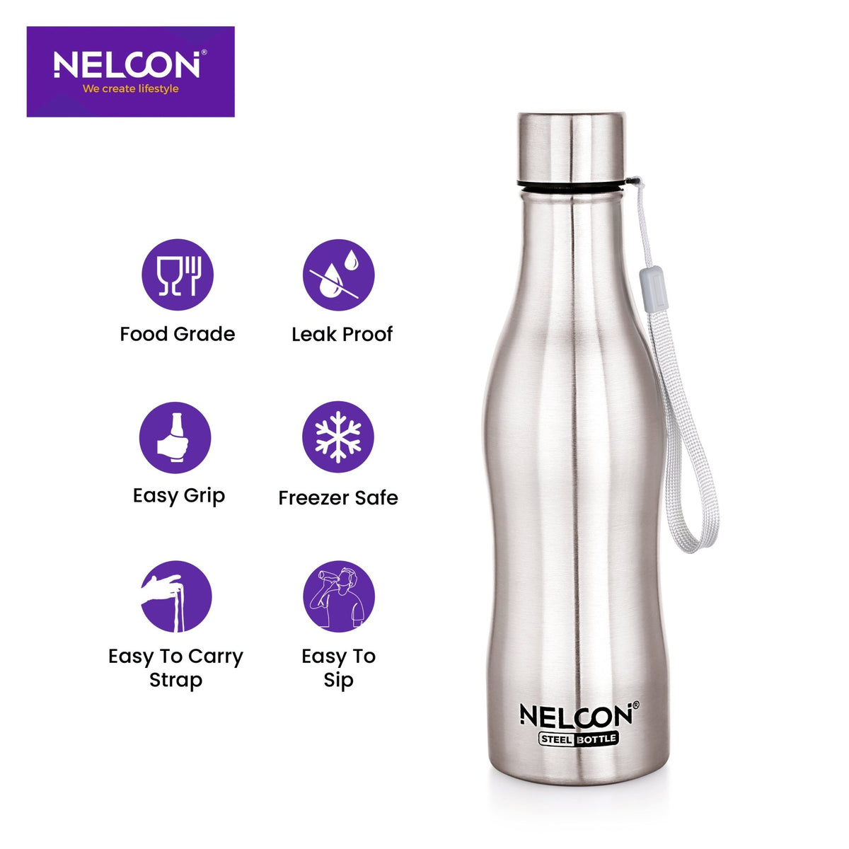 Capsule Stainless Steel Bottle - 750ml - NelconIndustries