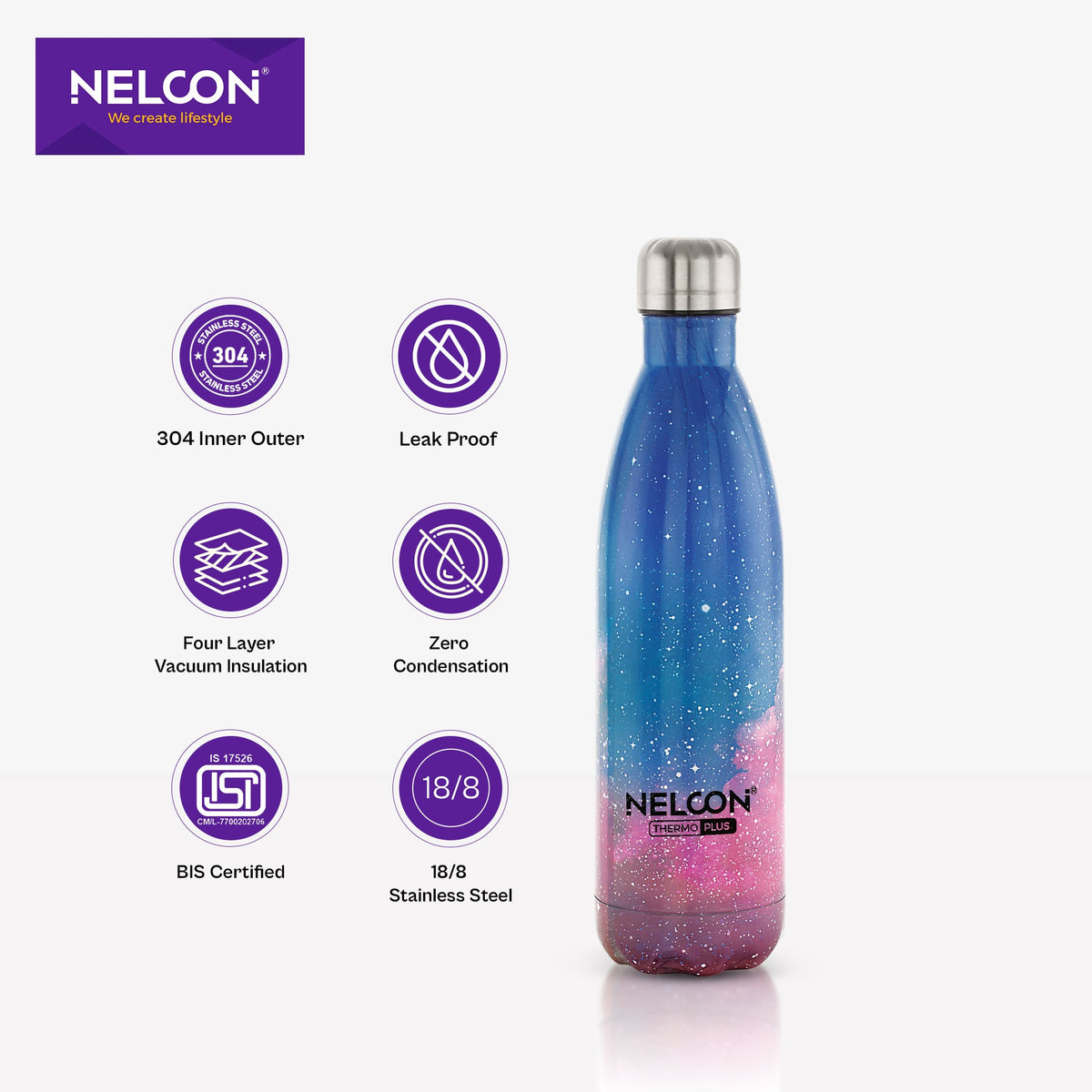 Cola Pacific Thermo Plus Insulated Stainless Steel Bottle - NelconIndustries