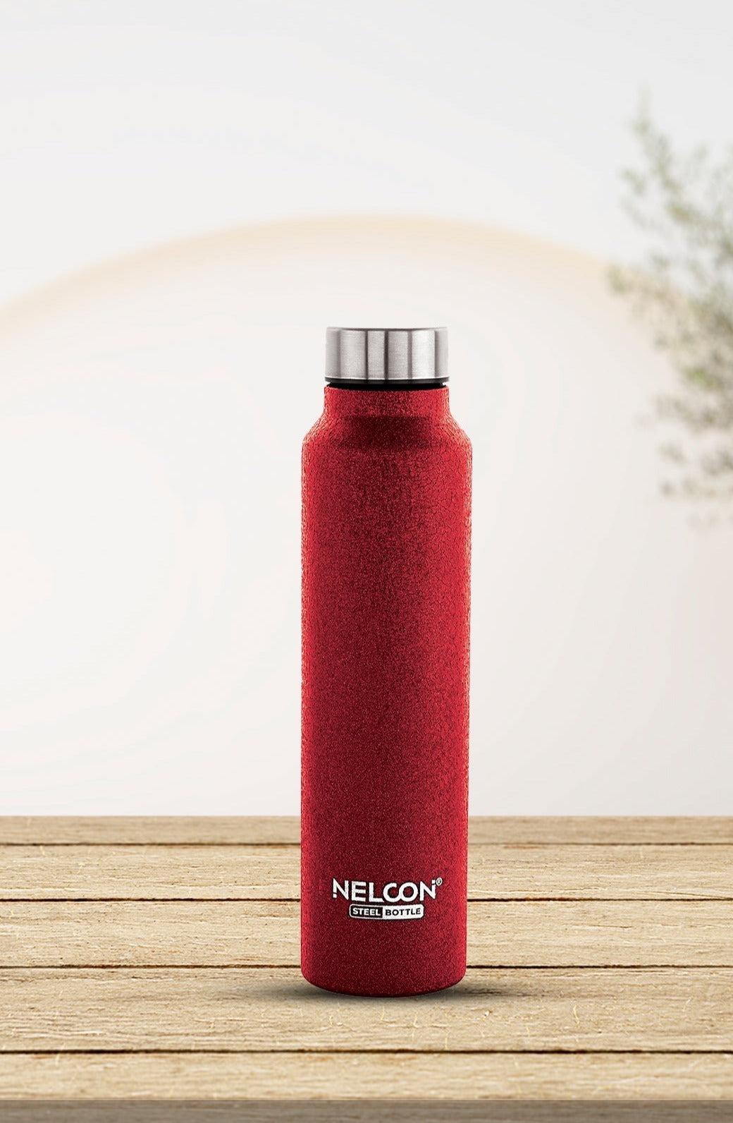 Nelcon Dew crocz Red water bottle stainless steel, 1000ml