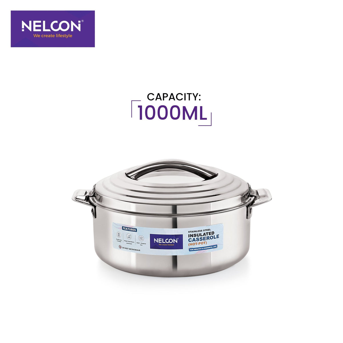 Divine Stainless Steel Casserole - NelconIndustries