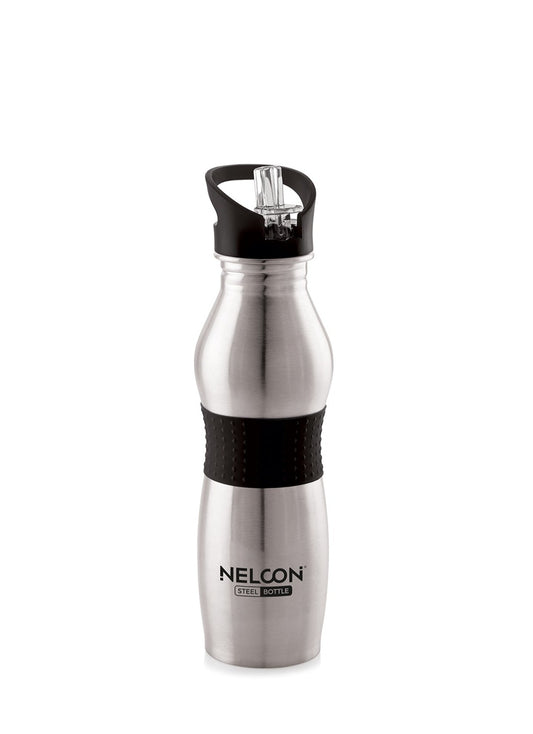 Nelcon Duke Black water bottle stainless steel, 700ml