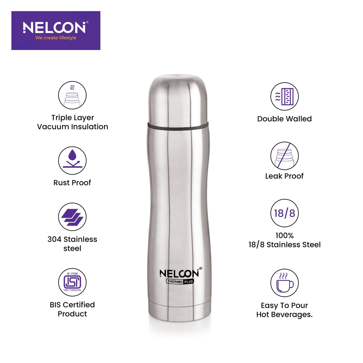 Glory Flask Insulated Stainless Steel Bottle 500ml - NelconIndustries