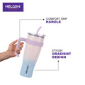 GripSip Vacuum Insulated Stainless Steel Tumbler - 1200ml (PINK AND BLUE) - NelconIndustries