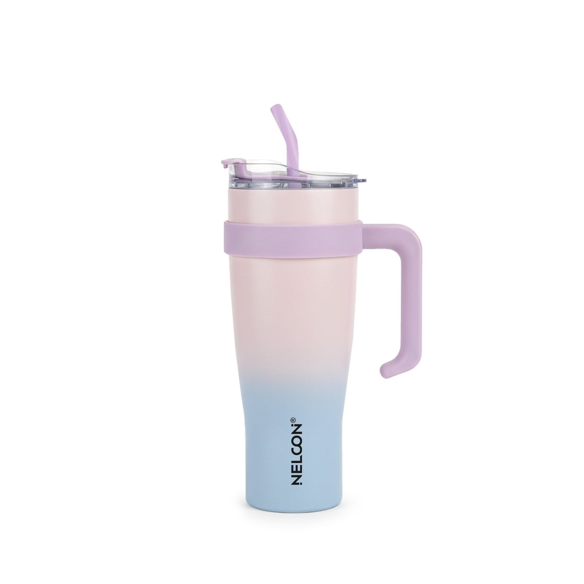 GripSip Vacuum Insulated Stainless Steel Tumbler - 1200ml (PINK AND BLUE) - NelconIndustries