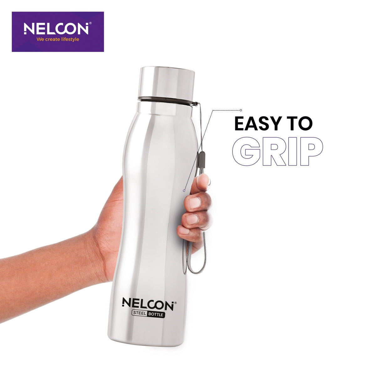 Hexa Premium Stainless Steel Bottle - 1000ml - NelconIndustries