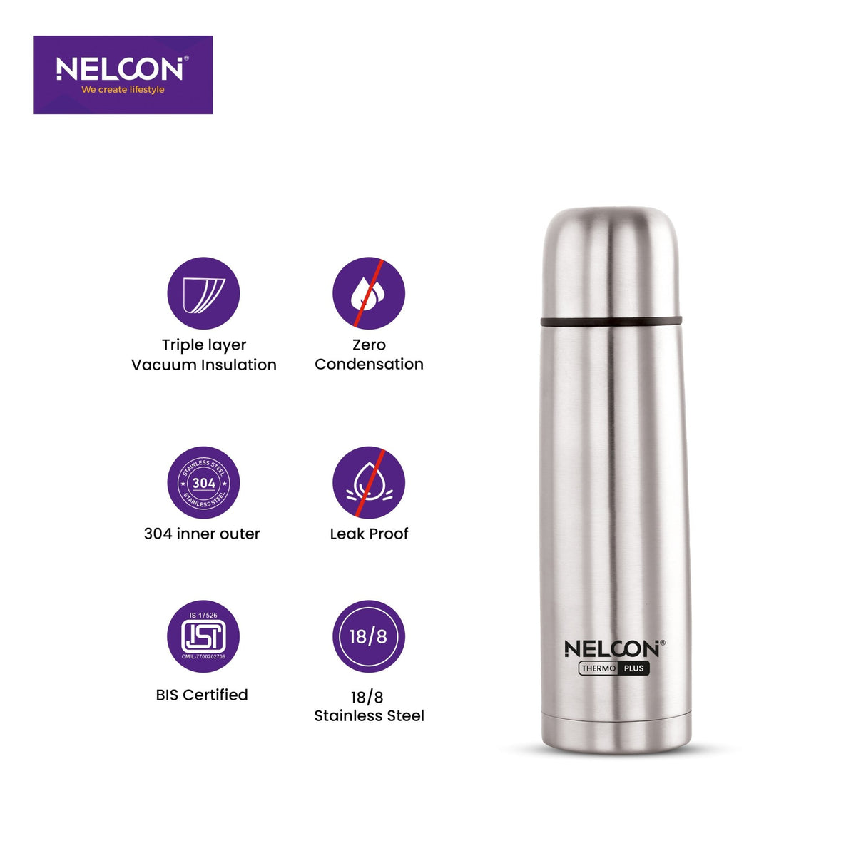 Hydra Flask Stylish Insulated Stainless Steel Bottle 500ml - NelconIndustries