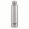 Nelcon Dew 1 litre silver stainless steel water bottle