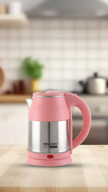 Nelcon Flambeau pink Electric Kettle, 1.8Litre