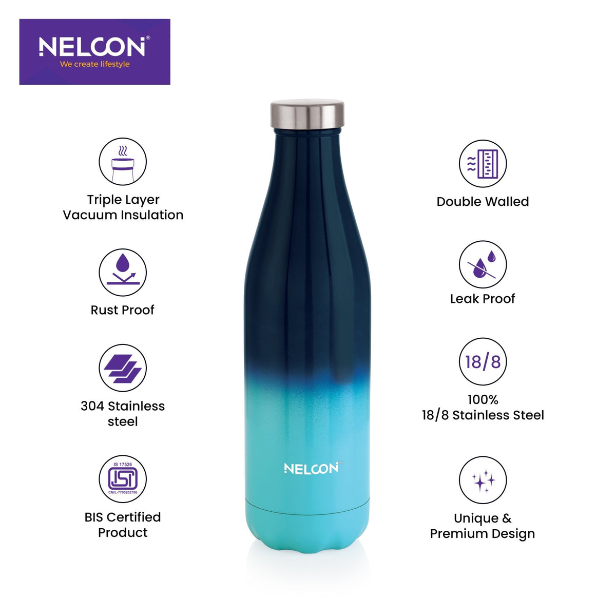 Prident Smart Insulated Bottle 750ml - NelconIndustries