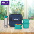 Rexo Lunch Bag with 350ml Bottle & 4 Tiffins - NelconIndustries