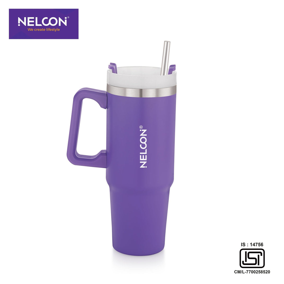 SipJoy Vacuum Insulated Stainless Steel Tumbler - 900ml - NelconIndustries