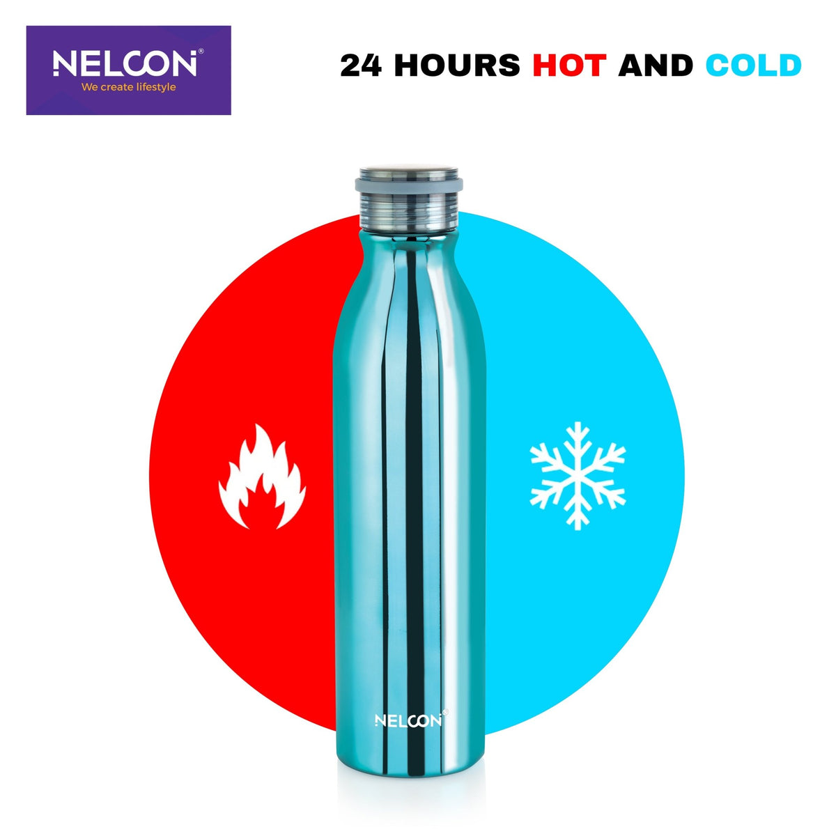 Stark Deep Blue Insulated Stainless Steel Bottle 1000ml - NelconIndustries