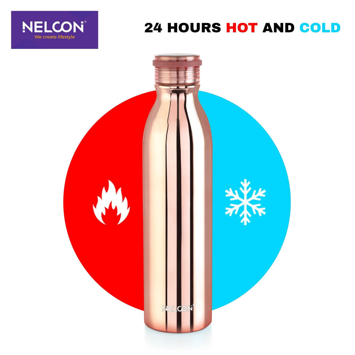 Stark Rose Gold Insulated Bottle 1000ml - NelconIndustries