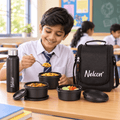 TitanPro 750ml Bottle & Lunch Bag with 4 Tiffins - NelconIndustries