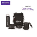TitanPro 750ml Bottle & Lunch Bag with 4 Tiffins - NelconIndustries
