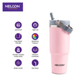 Travel Mate Insulated Stainless Steel Tumbler Pink- 900ml - NelconIndustries