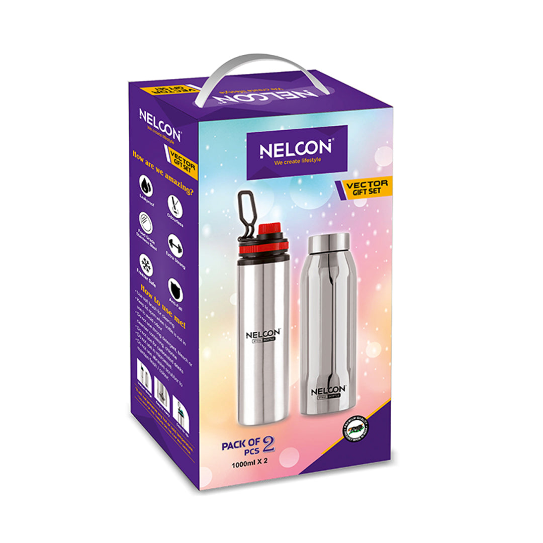 Nelcon Vector (1pc bella, 1pc teda) Gift Set, 900ml + 1000ml